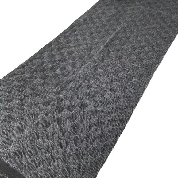 LOUIS VUITTON Damier Graphite Echarpes petit Damier Scarf Black/gray - Picture 6 of 14